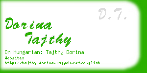 dorina tajthy business card